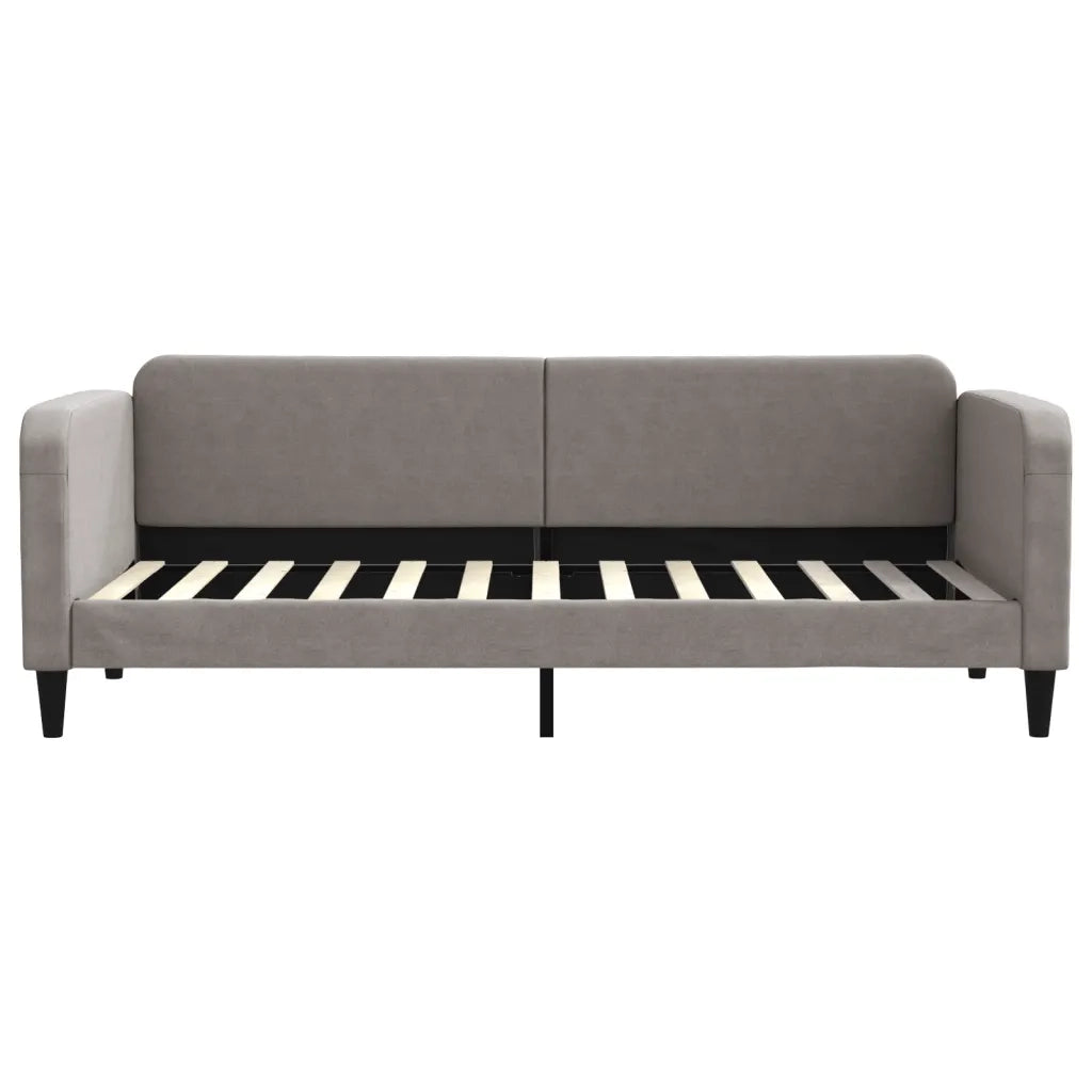 Divano Letto con Letto Estraibile Tortora 80x200 cm Tessuto 3196814