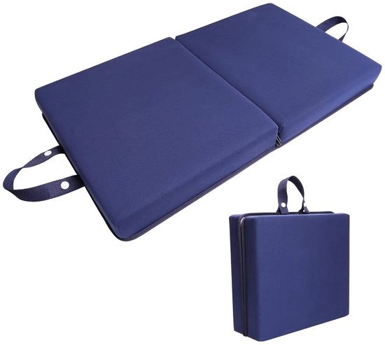 Cuscino pieghevole per ginocchia per esterno - resistente all'acqua - blu scuro