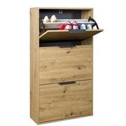 SCARPIERA 3A DOPPIA 119,4X24,8X65CM ROVERE