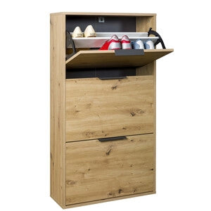 SCARPIERA 3A DOPPIA 119,4X24,8X65CM ROVERE