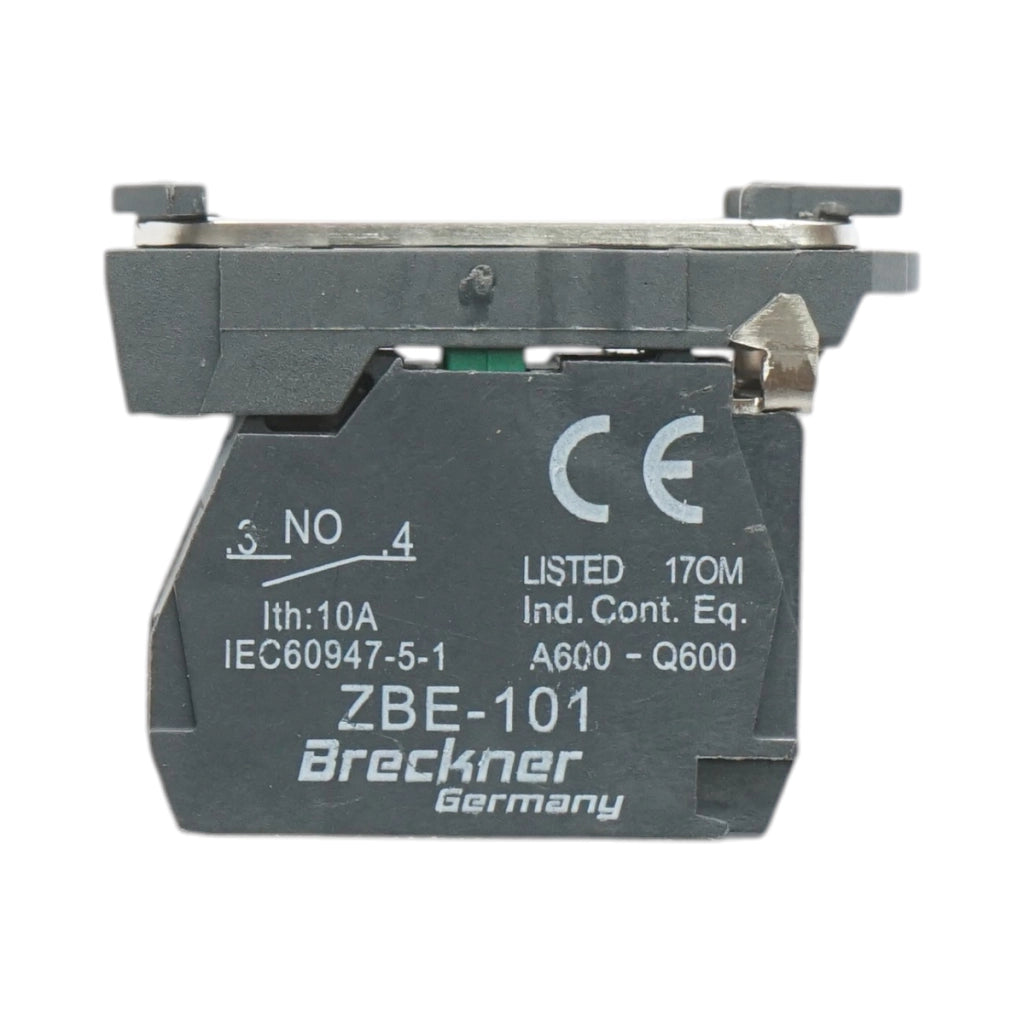 Elemento di blocco contatti ausiliari in plastica 1NO 240V/10A TB5 Breckner Germany