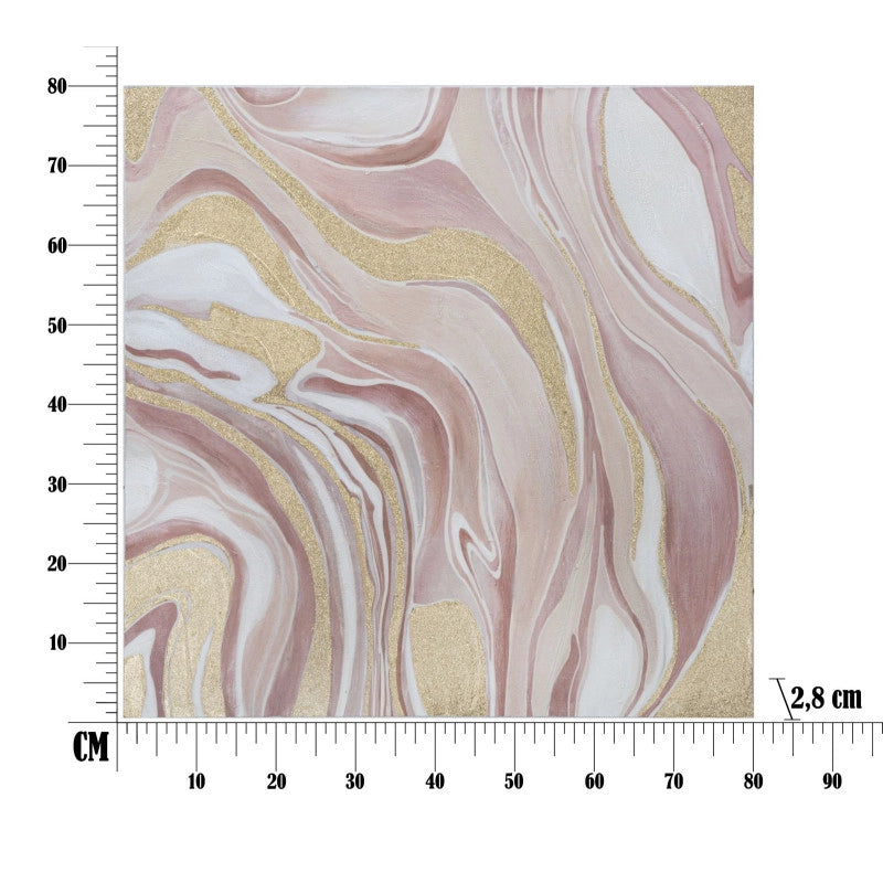 Dipinto Su Tela Pinkly cm 80x2,8x80