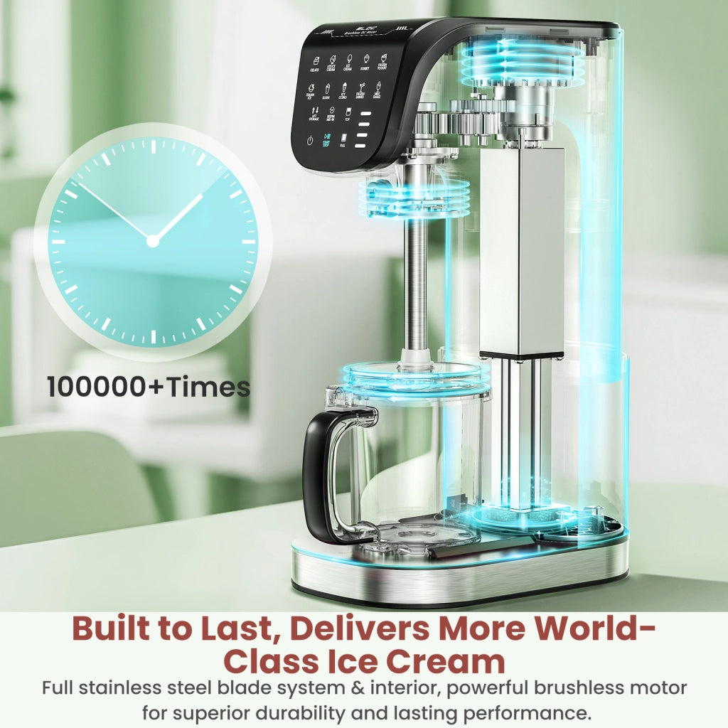 Macchina per Gelato Automatica 11 in 1 ¨C Minimal ¨C Argento