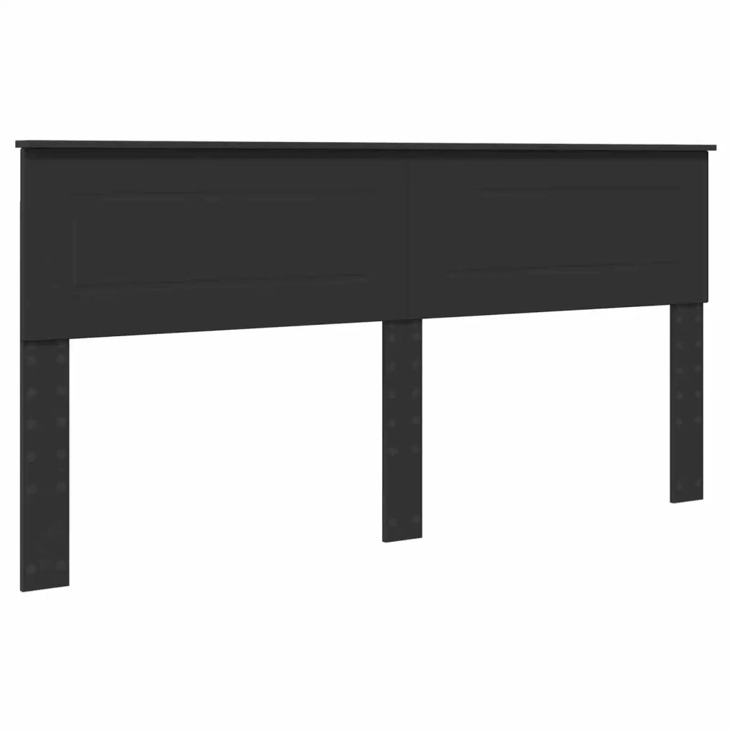 Struttura del letto-Giroletto Nero 180 x 200 cm Legno multistrato 568193