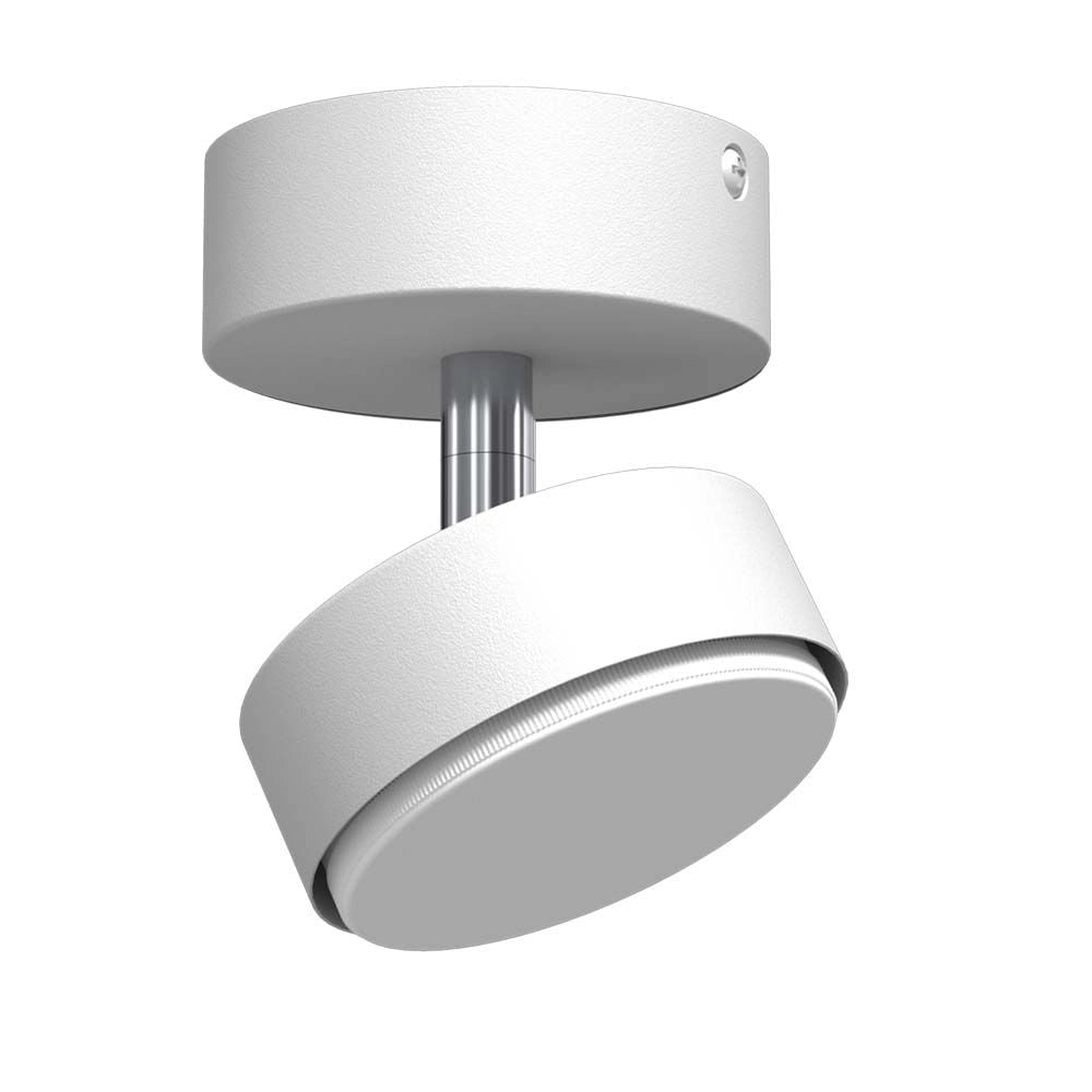 Faretto soffitto tondo bianco orientabile GX53 9W DROP