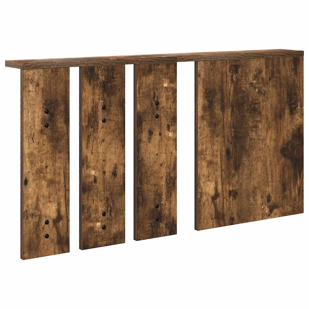 Appendiabiti a muro con lo scaffale Rovere fumo 85 x 10 x 45 cm 874487