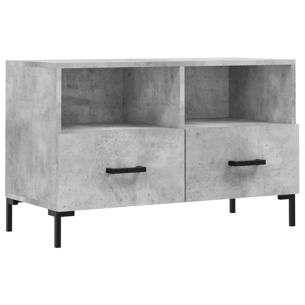 Mobile per TV | Armadietto TV | Mobile Porta TV Grigio Cemento 80x36x50 cm Legno Multistrato