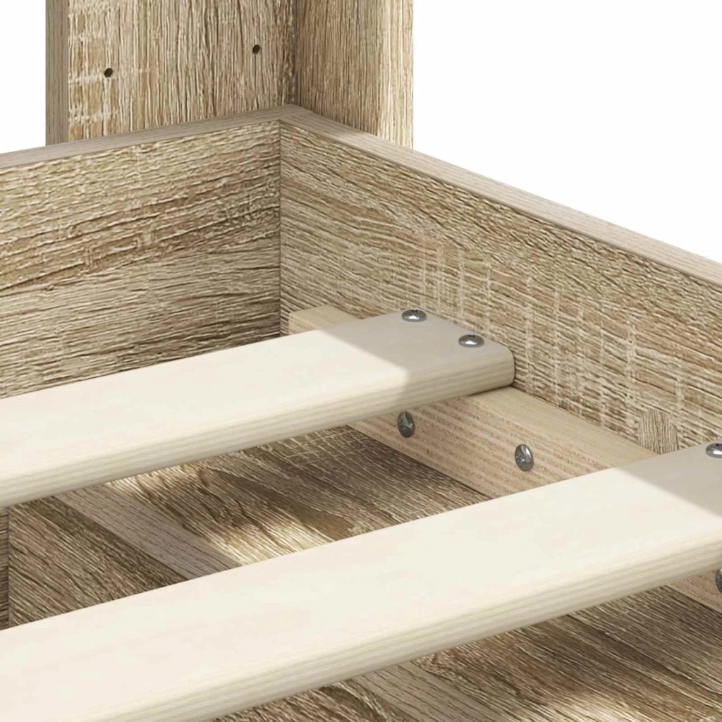 Struttura del letto con stoccaggio e testata Rovere Sonoma 3414069