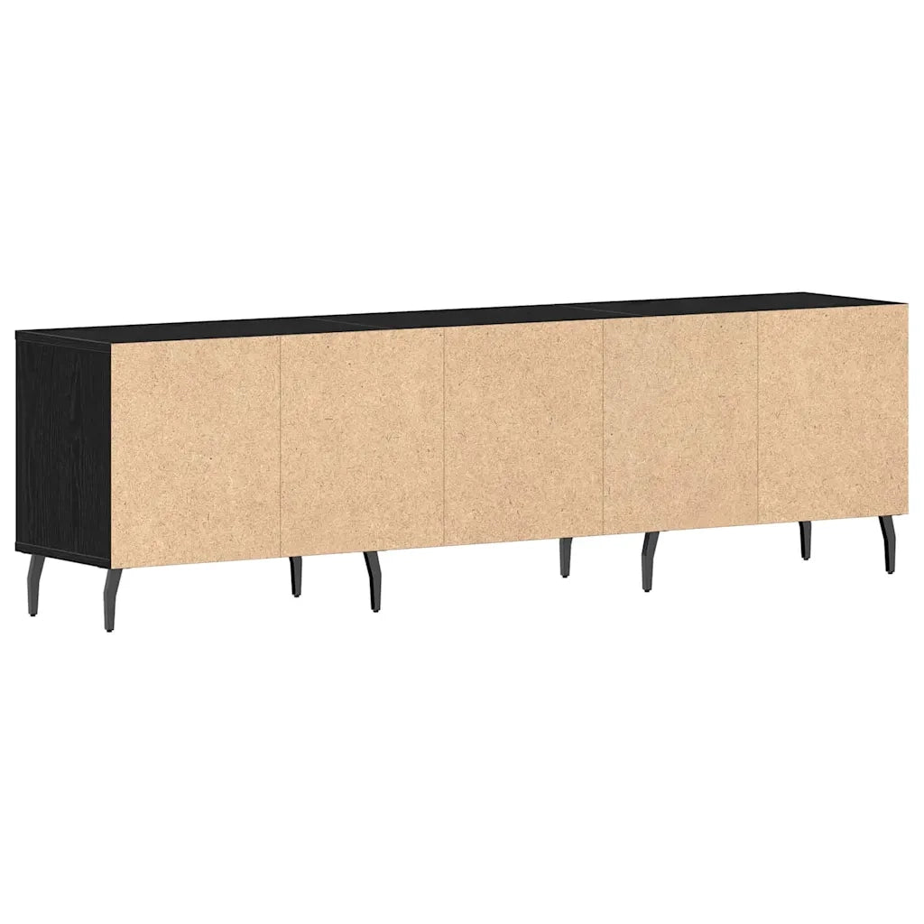 Mobile TV-Credenza per TV-Console TV Rovere Nero 150 x 30 x 44,5 cm Legno multistrato 754224