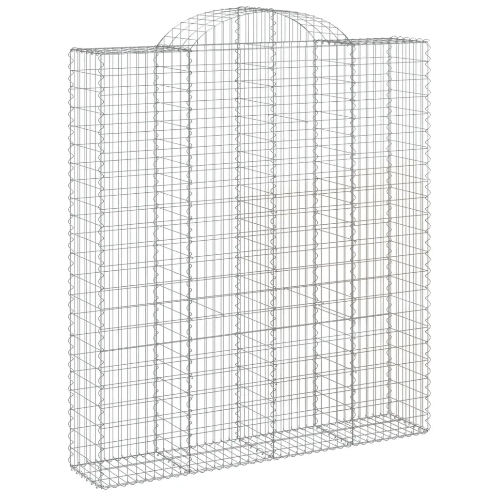 Cesti Gabbioni ad Arco 18 pz 200x50x220/240 cm Ferro Zincato 3146460