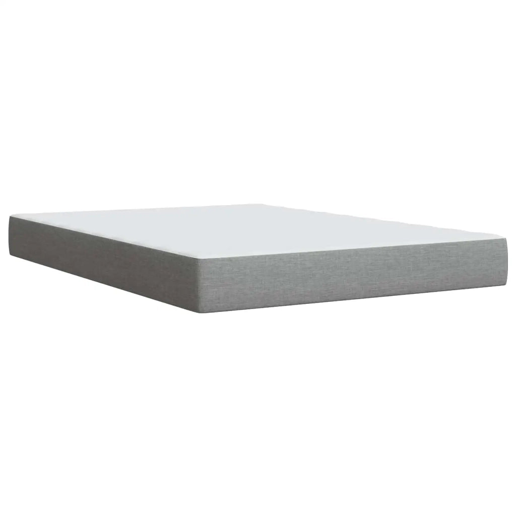 Letto box spring con materasso Grigio Chiaro 140 x 190 cm 3453872