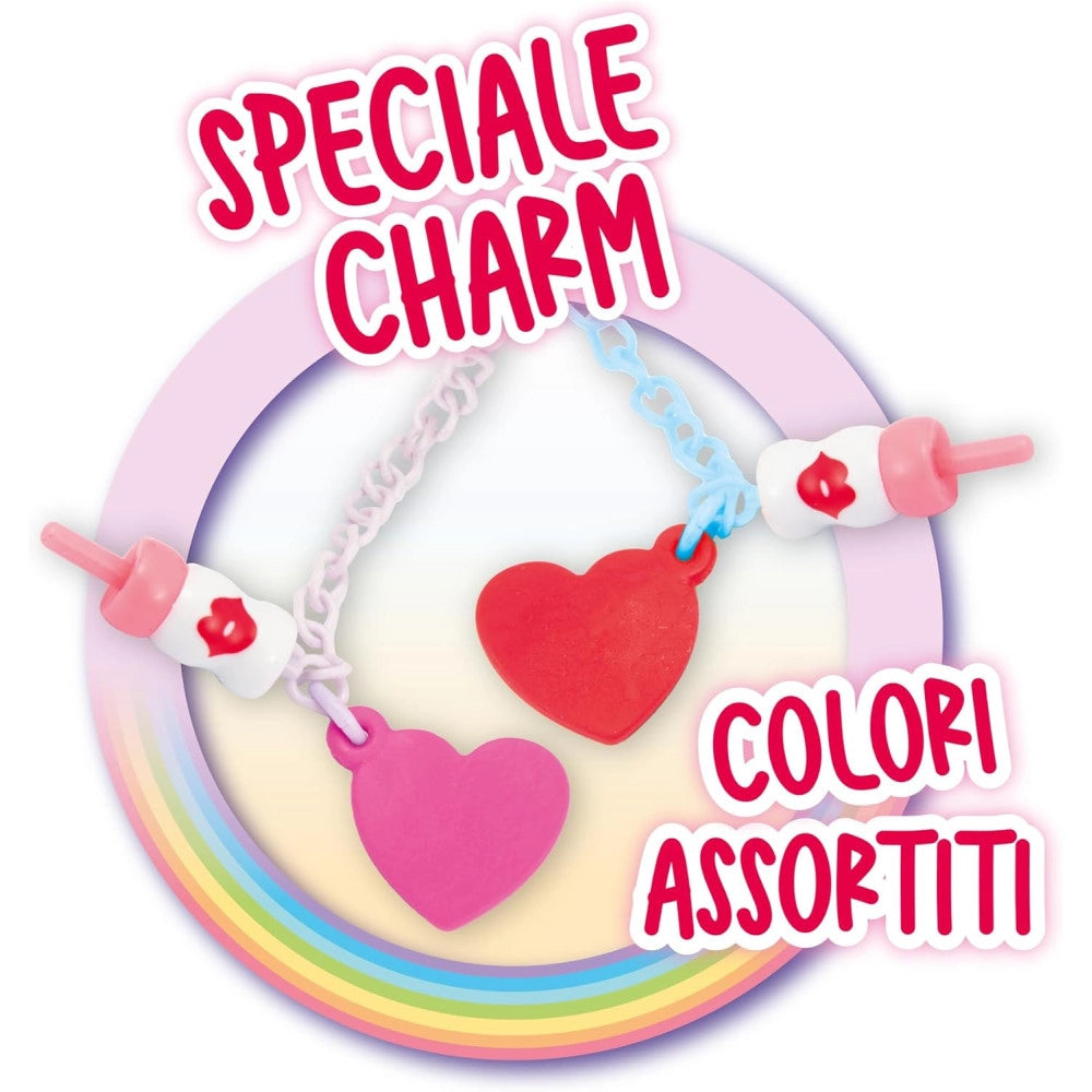 Trade Shop - Coccolotti Love E Tell Peluche Orsetto Colorato Registra Audio Charm Portachiavi         