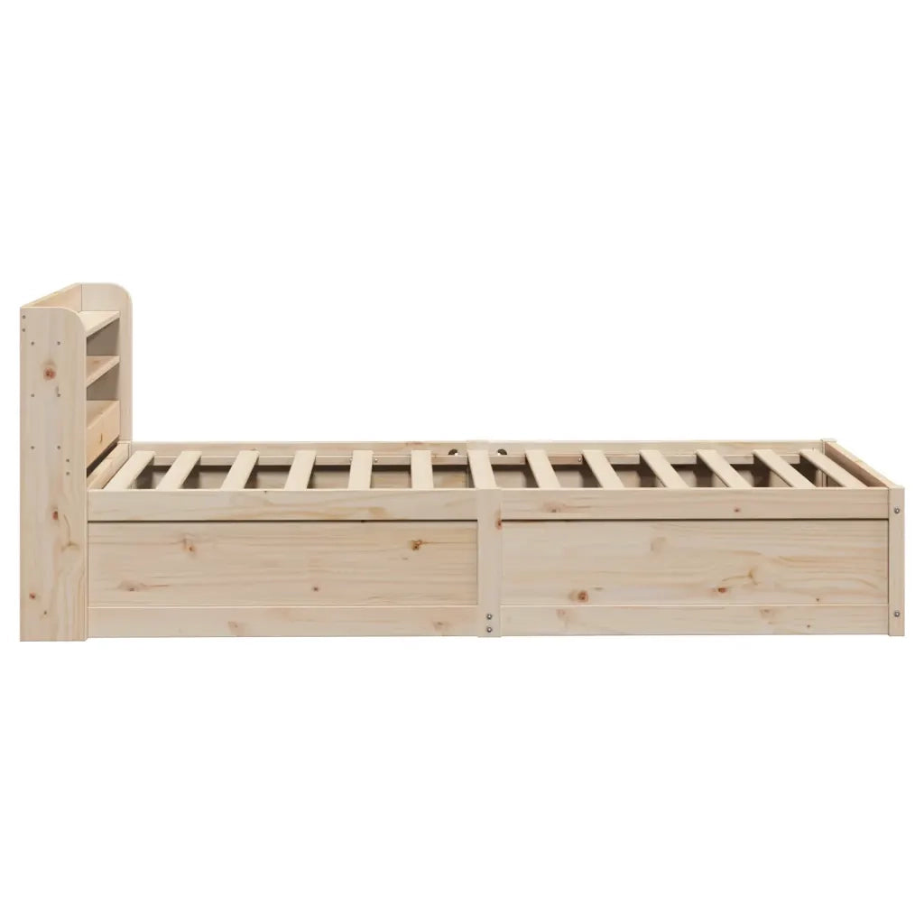 Giroletto con Testiera 90x190 cm in Legno Massello di Pino
