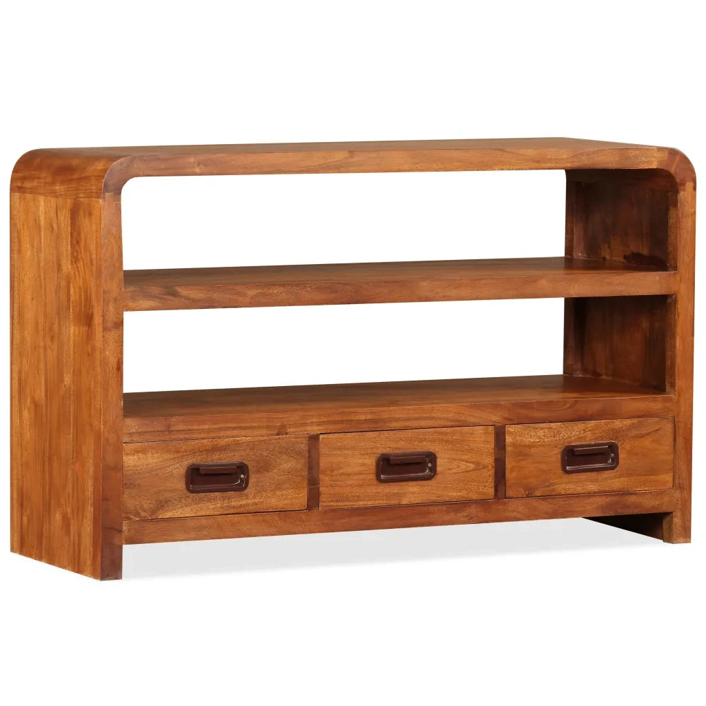 Mobile Porta TV-Mobile per TV-Credenza TV in Legno Massello di Acacia 90x30x55 cm