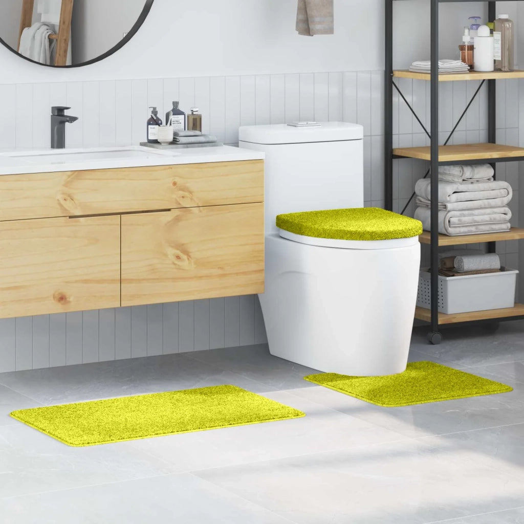 Set di tappetini antiscivolo per il bagno 3 pcs Verde PP 4019869