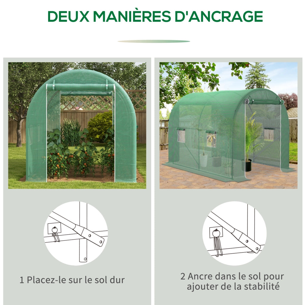 Serre da Giardino Tunnel ¨C zephmum ¨C Verde 6 m2