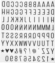 Pacchetto di lettere aggiuntive - Luce filmica a parete - Cassa di luce A4 - 95 pezzi - Lettere nere - Stile cinematografico - Simboli .