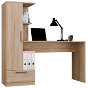 Set scrivania + scaffale COSMO rovere sonoma