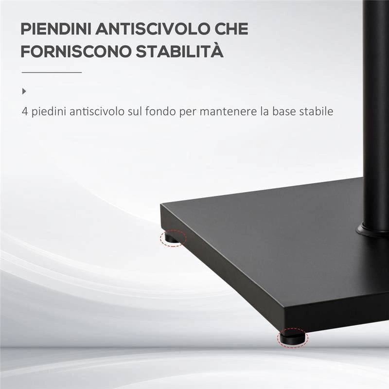 BASE PER OMBRELLONE QUADRATA DA 18KG 45X45X39CM COLORE NERO