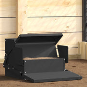 Mangiatore a Pedale per Pollo Nero 50 x 40 x 29 cm 874699