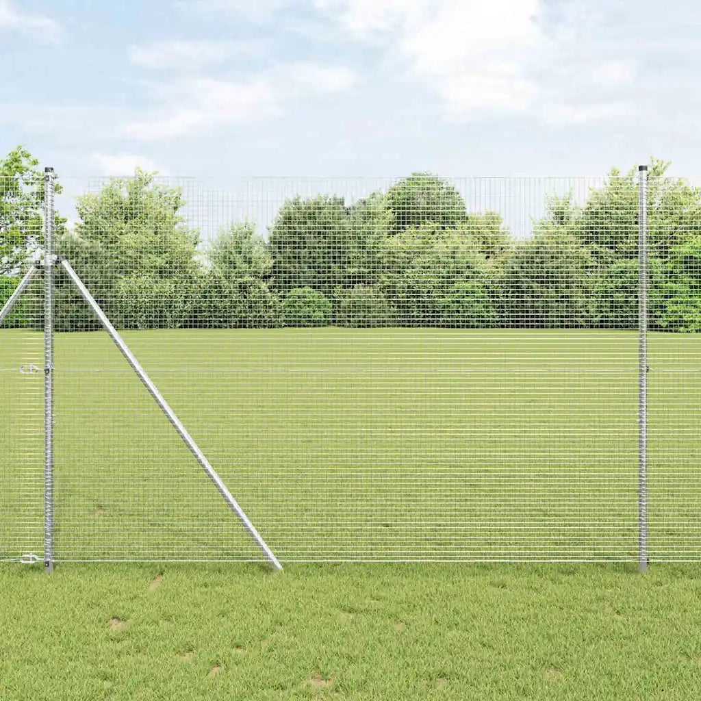 Palo della recinzione Argento 25 x 1,5 m (19 x 19 mm rete)