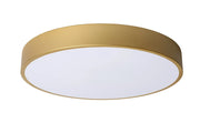 Plafoniera LED Lucide UNAR 40cm 24W oro rotonda dimmerabile