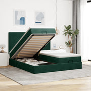 Struttura Letto Pouf con Materassi 200x200 cm Velluto 3313763