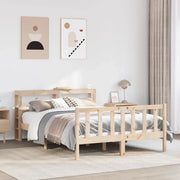 Letto senza Materasso 140x200 cm in Legno Massello di Pino 3305761