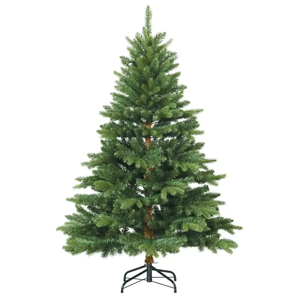 Albero di Natale Artificiale-Albero Natalizio con 150 LED Verde 150 cm PE e PVC 638524