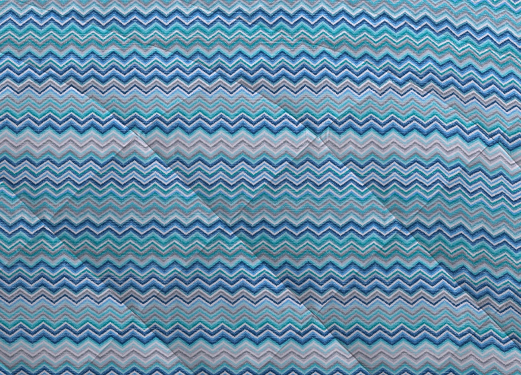Trapuntino Piumino Estivo Primaverile 100gr/mq Leggero Disegno Baia - Matrimoniale - Azzurro