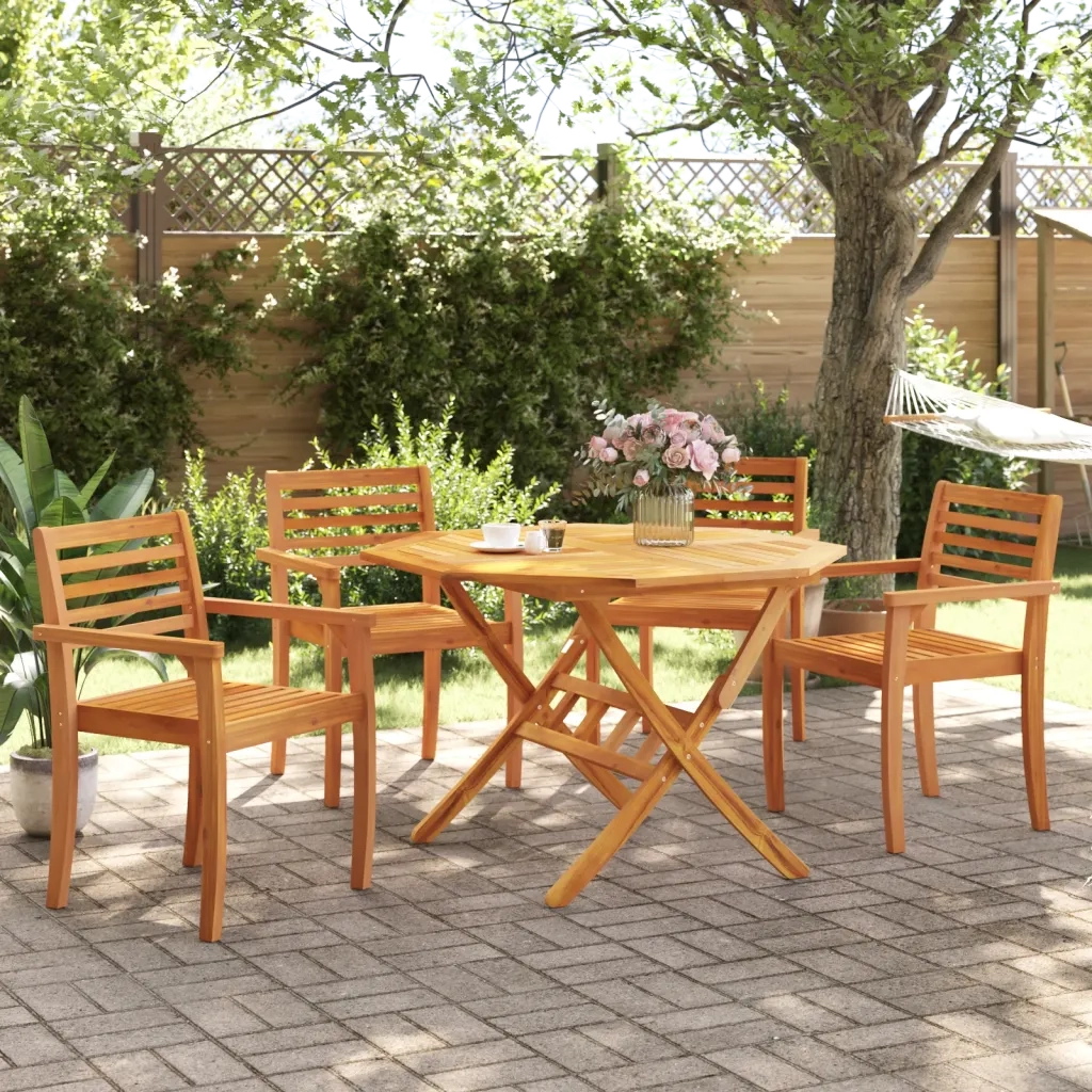Sedie da Giardino 4 pz 59x55x85 cm Legno Massello di Acacia 3216303