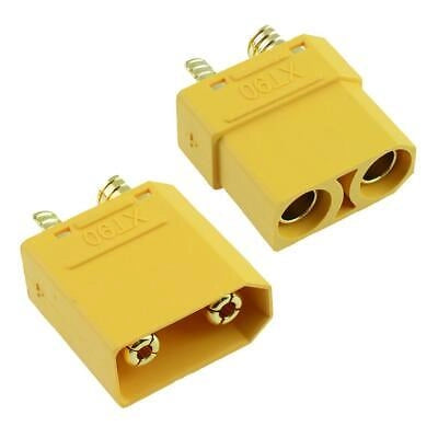 Connettore AMASS XT90 – Alta Corrente 40A | Oro, 2 Pin, 500V | Per Modellismo, Droni, RC, Progetti DIY