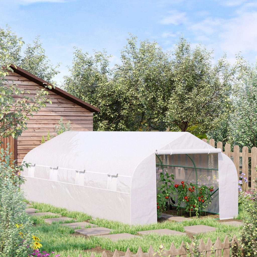 Serra per giardino ¨C Minimal ¨C verde, acciaio e PP, 6x3x2m