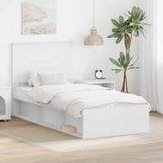 Struttura del letto-Giroletto-Rete del Letto Bianco 75 x 190 cm Pino massello 774069