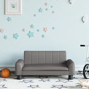Divano per Bambini-Sofa-Divanetto Grigio 70x45x30 cm in Similpelle 588105