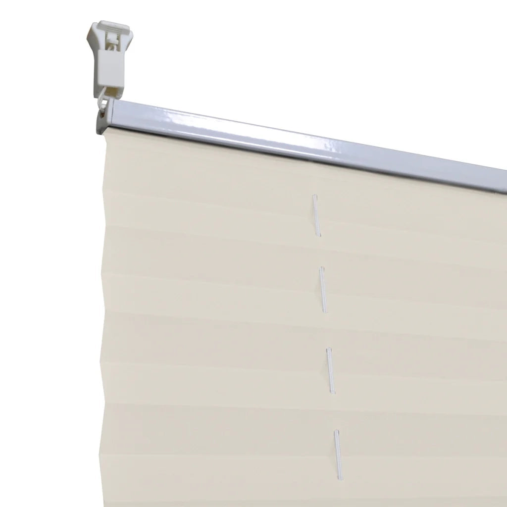 Tenda plissettata color crema 100 x 150 cm 4102218