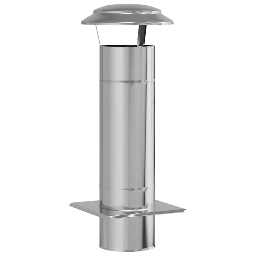 Estensione Camino Argento 25 x 25 x 65 cm Acciaio inossidabile CFW5326973