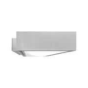 Tofu Applique LED Biemissione 20W 3000K CRI90 Grigio - Lampada da Parete in Alluminio Estruso e Policarbonato Opale - Rossini Group