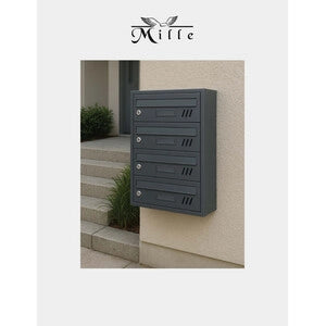 CASSETTA CONDOMINIO SOFIA 4 POSTI ANTRACITE- 1,0 pz
