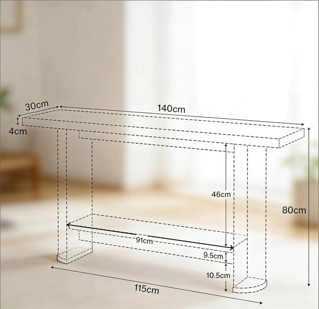 Consolle sottile in legno con piano ampio; design moderno per ingresso e soggiorno; finitura nera; 153×38×16 cm