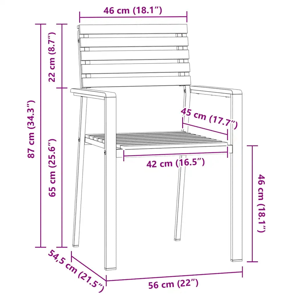 Sedia da Giardino 2 pz | Sedie da Esterno Olio Naturale Legno di teak solido