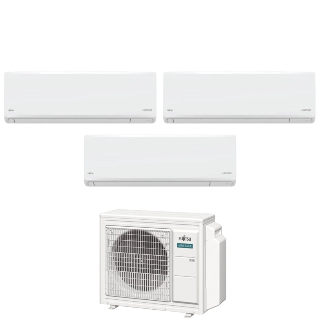 Condizionatore Fujitsu Trial Split Inverter KN AIRSTAGE 7+7+12 con AOEG18KBCA3 R-32 Wi-Fi Integrato