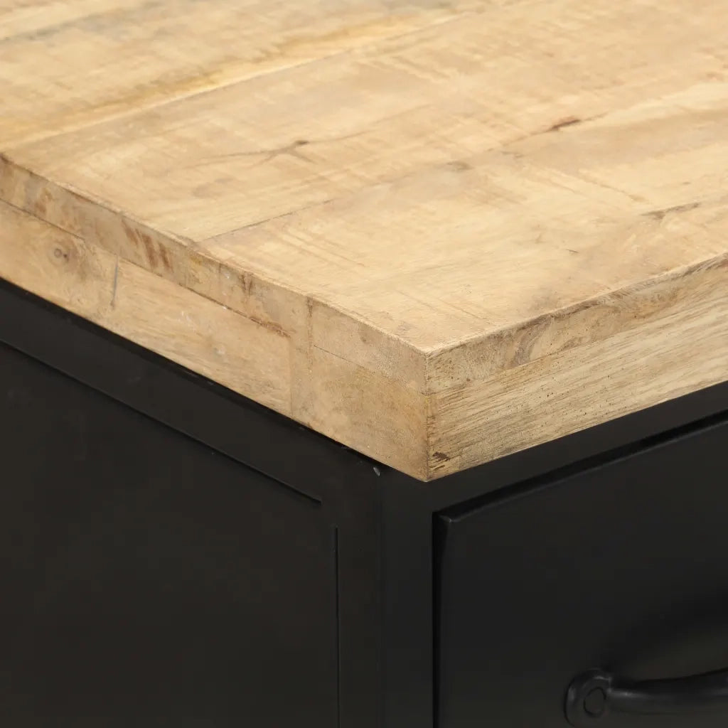 Credenza 47x35x76 cm in Legno di Mango Grezzo 323576