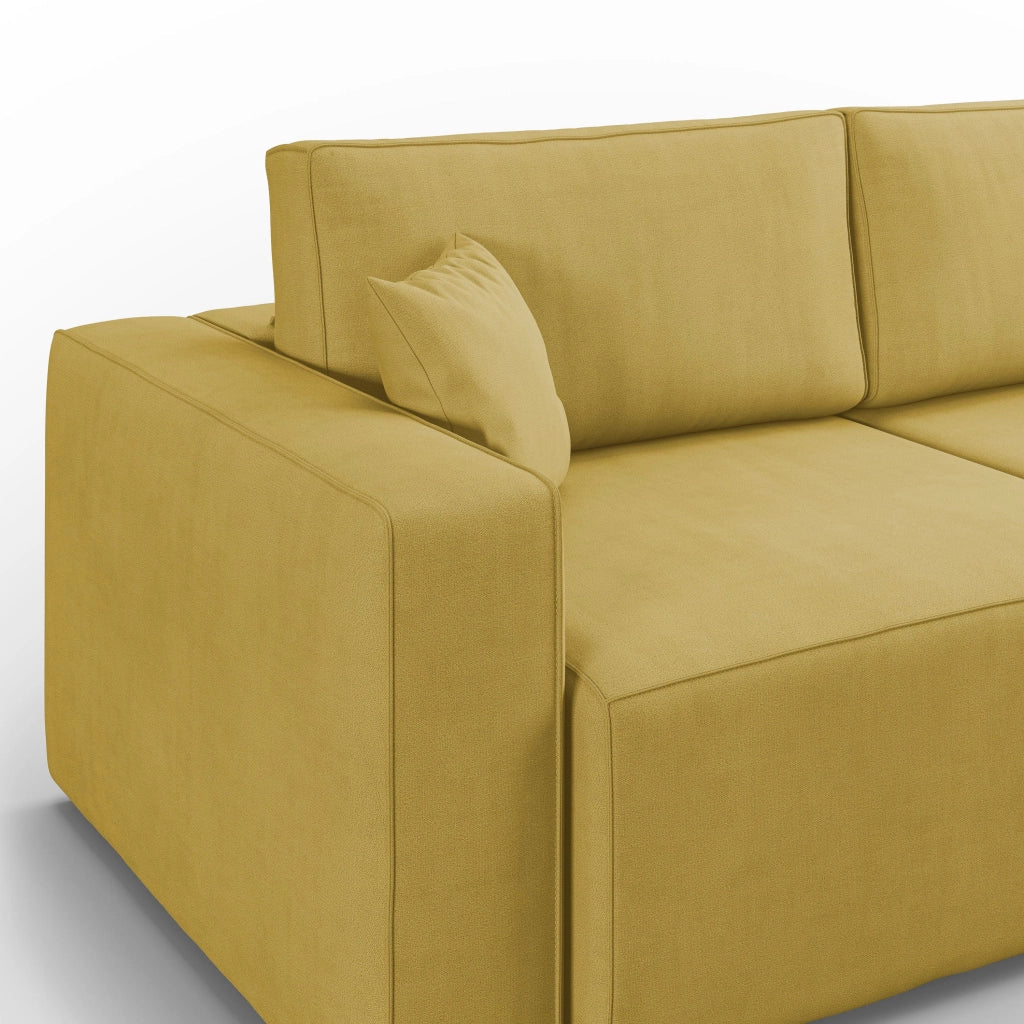 Morfeo Divano in tessuto impermeabile 180 cm  giallo