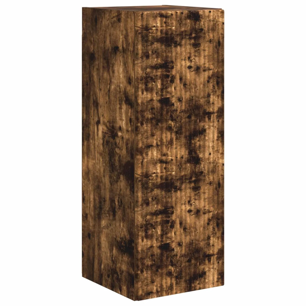 Set di Mobiletto da TV a Parete 6 pz-Credenza per TV sospesa Rovere fum¨¦