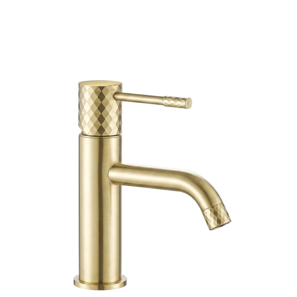 Rubinetto Da Lavabo Rea Lungo Diamond Brush Gold