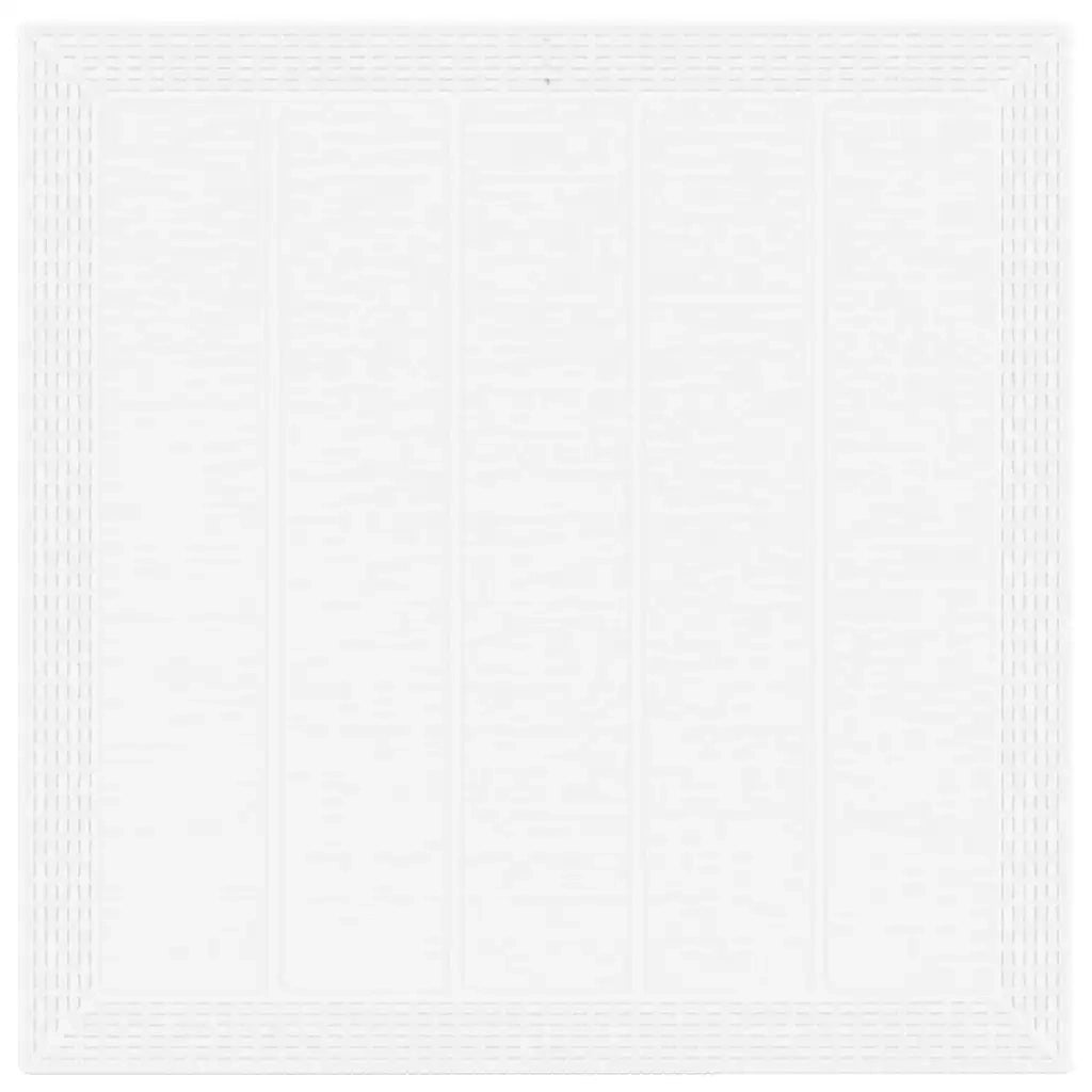 Set da Pranzo per Giardino 5 pcs Bianco Polipropilene
