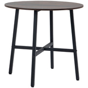 Tavolo da pranzo rotondo ¨C Xylo ¨C legno effetto rustico ¦µ80x76 cm marrone