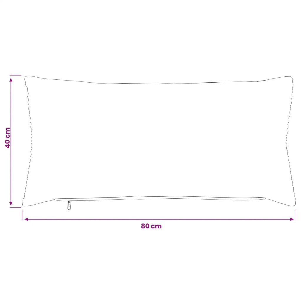 Federa 2 pcs HEERLEN Crema 40 x 80 cm corduroy 909907
