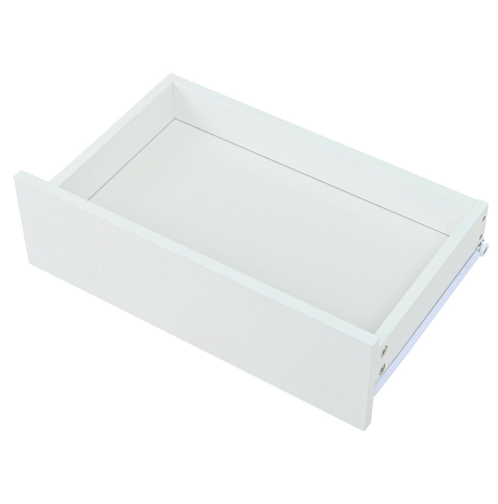 Vetrina 60x40x160 cm con LED e 2 cassetti in MDF e vetro